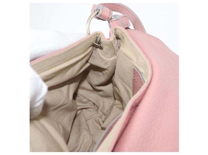 Chloé Borsa a Spalla Chloe Lily in Pelle 2way Rosa Oro Auth 173695 D'oro - vista 21