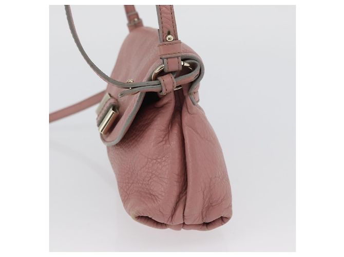 Chloé Borsa a Spalla Chloe Lily in Pelle 2way Rosa Oro Auth 173695 D'oro - vista 4
