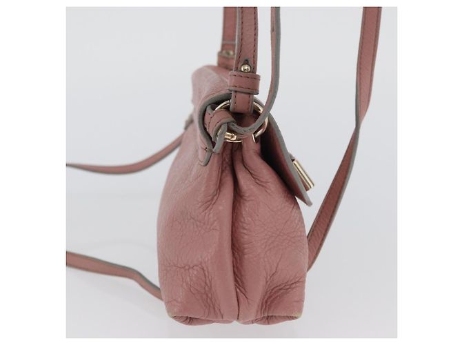 Chloé Borsa a Spalla Chloe Lily in Pelle 2way Rosa Oro Auth 173695 D'oro - vista 5