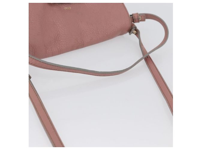 Chloé Borsa a Spalla Chloe Lily in Pelle 2way Rosa Oro Auth 173695 D'oro - vista 7