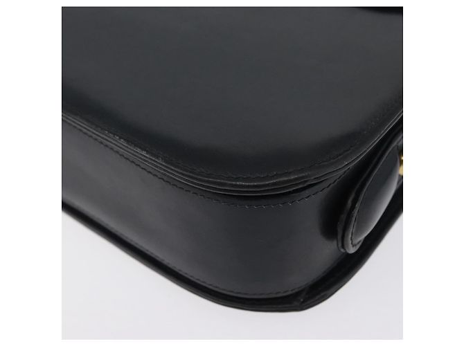 Gucci Borsa a Spalla in Pelle Blu Navy Oro Auth ARZ157 D'oro - vista 11
