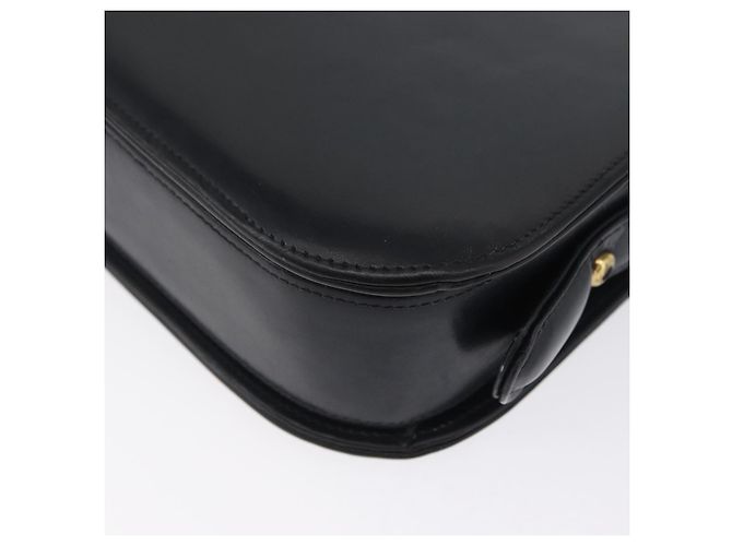Gucci Borsa a Spalla in Pelle Blu Navy Oro Auth ARZ157 D'oro - vista 13