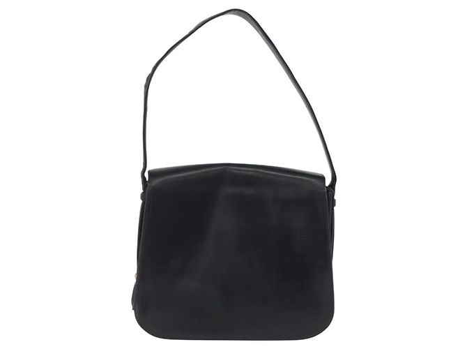 Gucci Borsa a Spalla in Pelle Blu Navy Oro Auth ARZ157 D'oro - vista 3