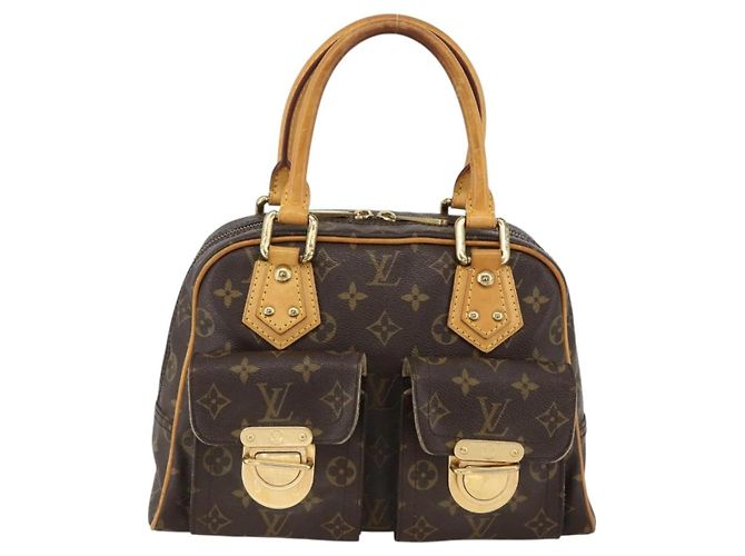 LOUIS VUITTON Bolsa de Mão Monogram Manhattan PM M40026 LV Auth ARZ609A Monograma - vista 13