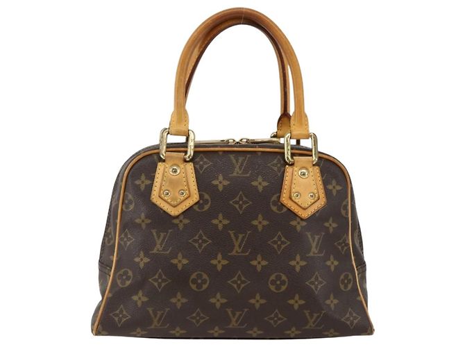 LOUIS VUITTON Bolsa de Mão Monogram Manhattan PM M40026 LV Auth ARZ609A Monograma - vista 2