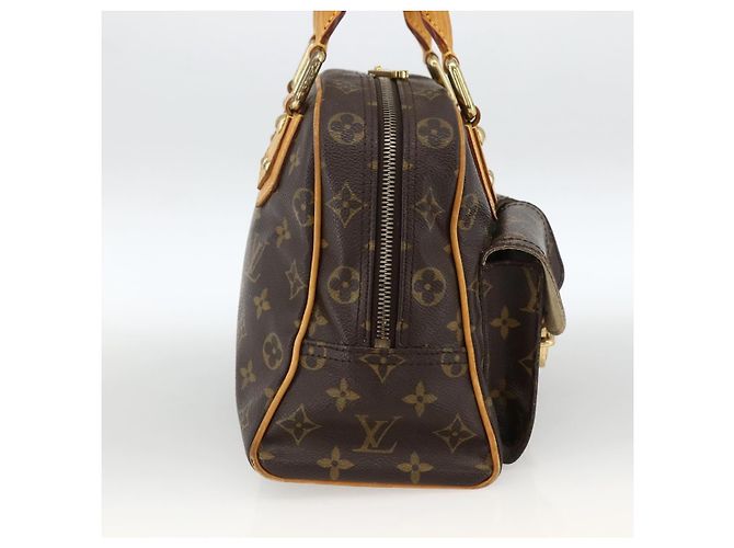 LOUIS VUITTON Bolsa de Mão Monogram Manhattan PM M40026 LV Auth ARZ609A Monograma - vista 3
