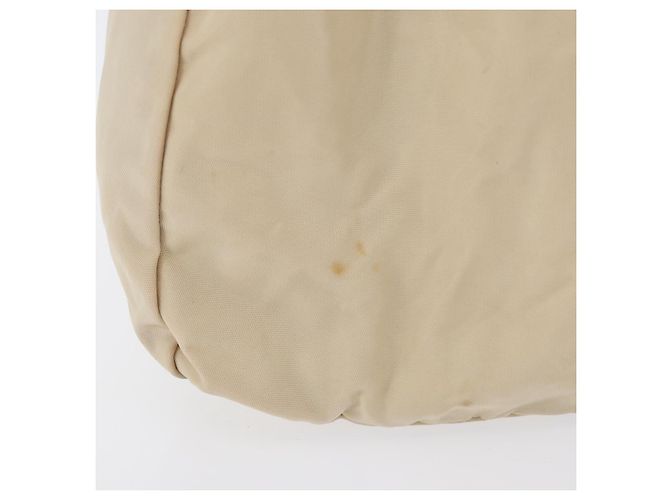 PRADA Borsa a mano in nylon argento beige Auth bs33932 - vista 4