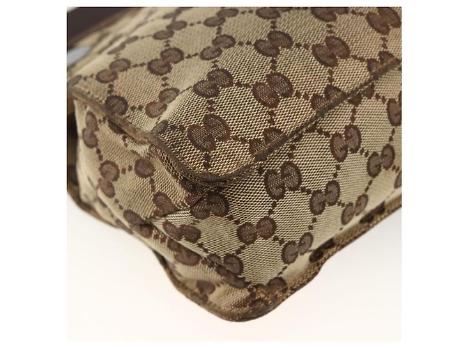 Borsa a Spalla GG Canvas Gucci Beige Argento 120841 Auth 173391 - vista 13