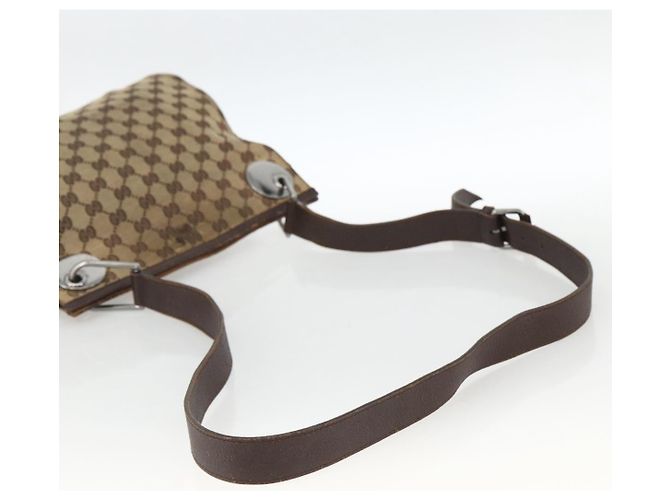 Borsa a Spalla GG Canvas Gucci Beige Argento 120841 Auth 173391 - vista 7