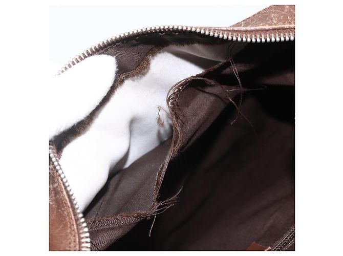 Borsa a Spalla GG Canvas Gucci Beige Argento 019.0538 Auth 174564 - vista 21