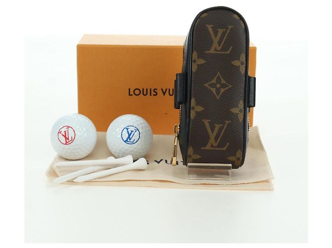 LOUIS VUITTON Monogram Golf Andrews Custodia per Palline da Golf GI0826 LV Auth LNZ550M Monogramma - vista 12