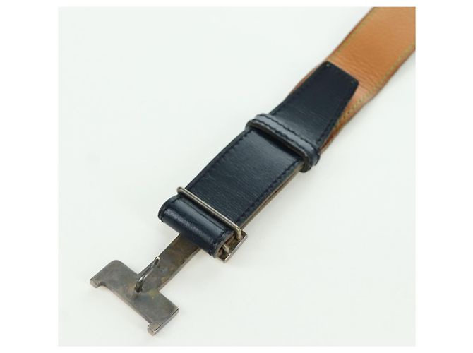 Hermès Cintura HERMES Constance in pelle vintage 29,5"" blu navy Auth am11019A - vista 10