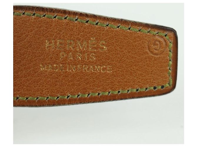 Hermès Cintura HERMES Constance in pelle vintage 29,5"" blu navy Auth am11019A - vista 12