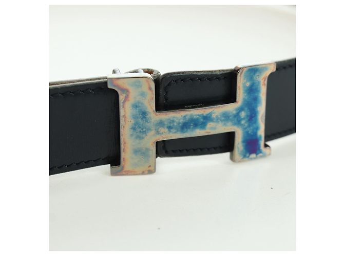 Hermès Cintura HERMES Constance in pelle vintage 29,5"" blu navy Auth am11019A - vista 5