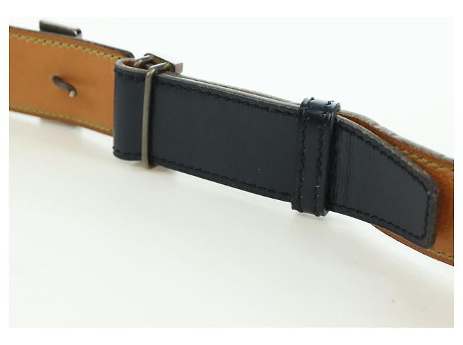 Hermès Cintura HERMES Constance in pelle vintage 29,5"" blu navy Auth am11019A - vista 6