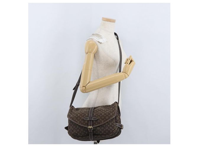 LOUIS VUITTON Borsa a Spalla Monogram Idylle Saumur PM Marrone M95227 Auth ep13645 - vista 28
