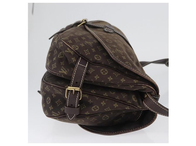LOUIS VUITTON Borsa a Spalla Monogram Idylle Saumur PM Marrone M95227 Auth ep13645 - vista 3