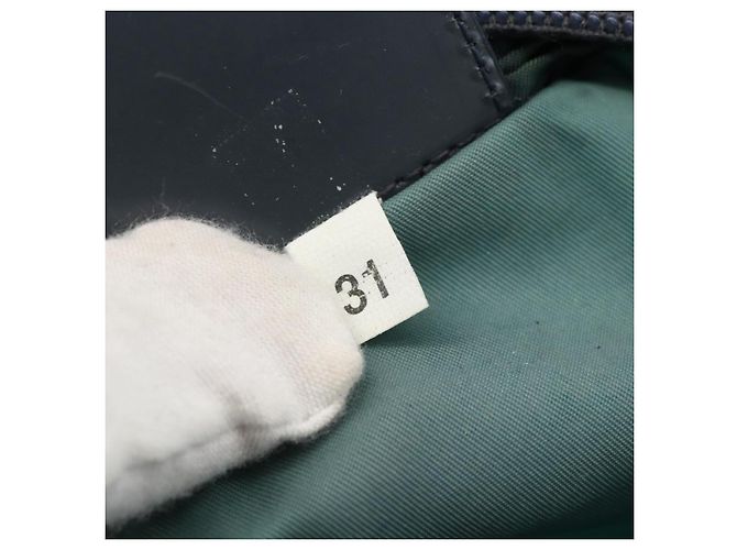 Borsa a Spalla PRADA Nylon Verde Argento Auth BSZ242 - vista 12