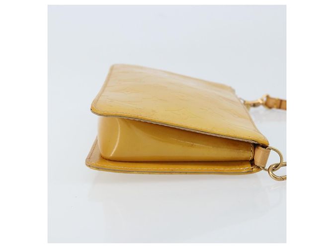 LOUIS VUITTON Pochette Lexington Monogram Vernis Beige M91010 LV Auth ARZ319 - vue 3
