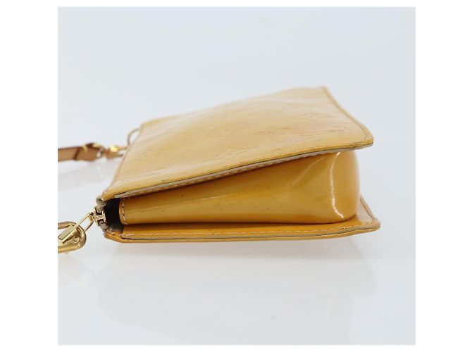 LOUIS VUITTON Pochette Lexington Monogram Vernis Beige M91010 LV Auth ARZ319 - vue 4