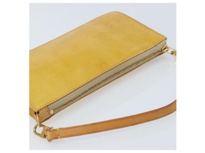 LOUIS VUITTON Pochette Lexington Monogram Vernis Beige M91010 LV Auth ARZ319 - vue 6