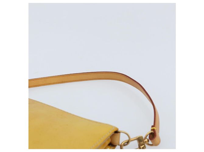 LOUIS VUITTON Pochette Lexington Monogram Vernis Beige M91010 LV Auth ARZ319 - vue 8