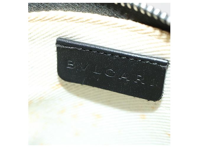 Bulgari Borsa a Spalla BVLGARI Denim Blu Argento Auth 166825 - vista 20