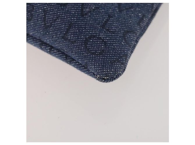 Bulgari Borsa a Spalla BVLGARI Denim Blu Argento Auth 166825 - vista 9