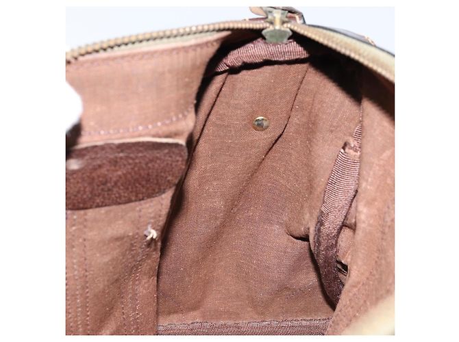 Borsa Boston in tela GG della linea Sherry di GUCCI Beige Oro Rosso Auth gh1789 D'oro - vista 20