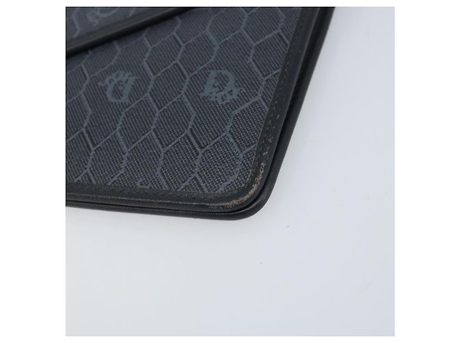 Borsa a Spalla in Tela Honeycomb Christian Dior PVC Nero Oro Auth ARZ307 - vista 10