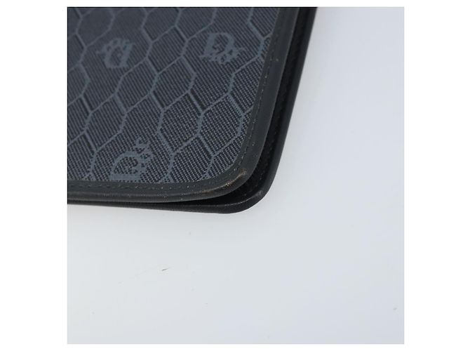 Borsa a Spalla in Tela Honeycomb Christian Dior PVC Nero Oro Auth ARZ307 - vista 12