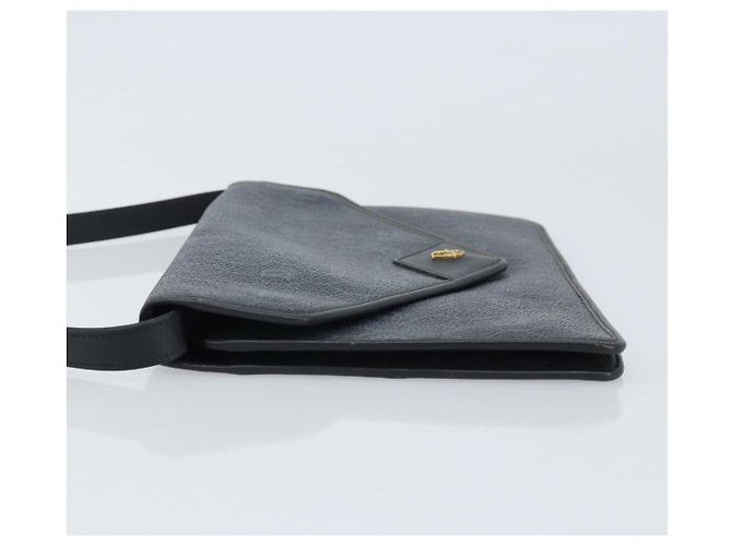 Borsa a Spalla in Tela Honeycomb Christian Dior PVC Nero Oro Auth ARZ307 - vista 5
