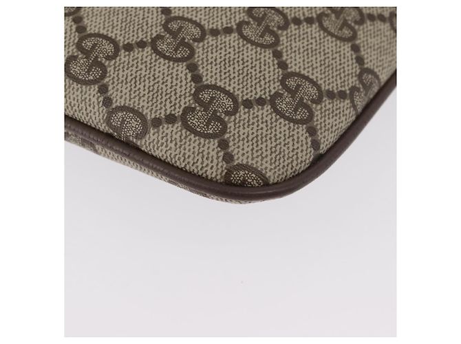 Borsa Gucci GG Supreme Web Sherry Line PVC Beige Oro 904 02 047 Auth ep13699 D'oro - vista 12