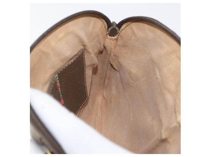 Borsa Gucci GG Supreme Web Sherry Line PVC Beige Oro 904 02 047 Auth ep13699 D'oro - vista 18