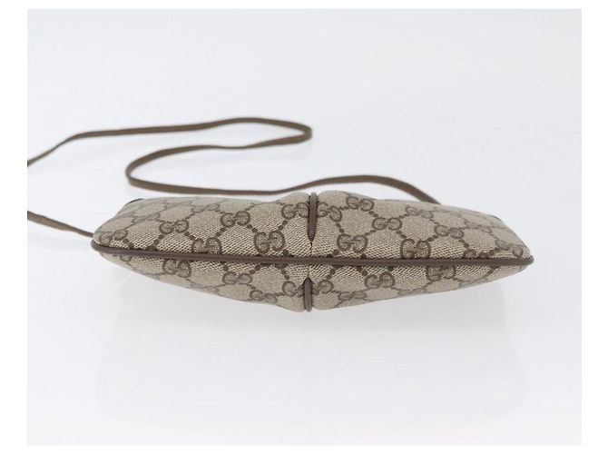Borsa Gucci GG Supreme Web Sherry Line PVC Beige Oro 904 02 047 Auth ep13699 D'oro - vista 9