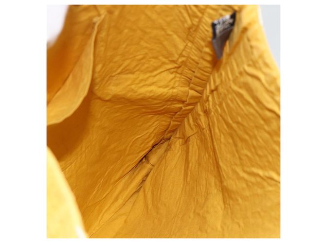 Hermès HERMES Amedaba GM Borsa Tote Tela Pelle Giallo Oro Auth BA11452 D'oro - vista 15