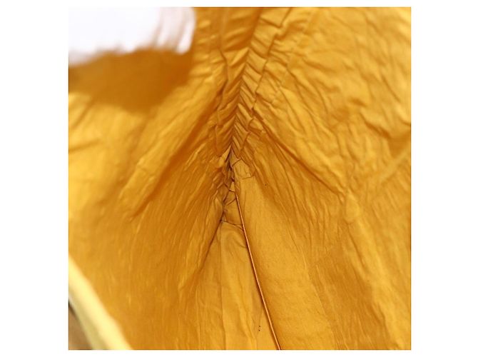 Hermès HERMES Amedaba GM Borsa Tote Tela Pelle Giallo Oro Auth BA11452 D'oro - vista 16