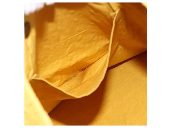 Hermès HERMES Amedaba GM Borsa Tote Tela Pelle Giallo Oro Auth BA11452 D'oro - vista 17