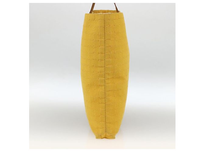 Hermès HERMES Amedaba GM Borsa Tote Tela Pelle Giallo Oro Auth BA11452 D'oro - vista 5