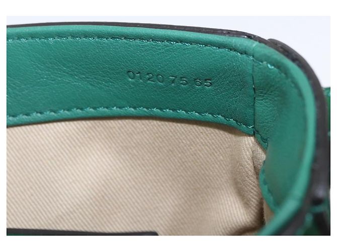 Chloé Borsa Chloe C in pelle embossata 2 in 1 verde oro Auth am11062V D'oro - vista 24