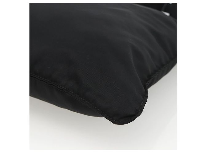 Borsa a Spalla PRADA in Nylon Nero Argento Autentica BSZ154 - vista 14