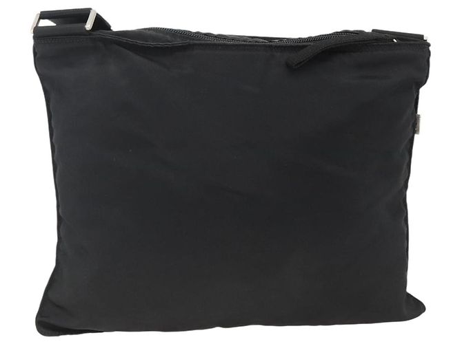Borsa a Spalla PRADA in Nylon Nero Argento Autentica BSZ154 - vista 2