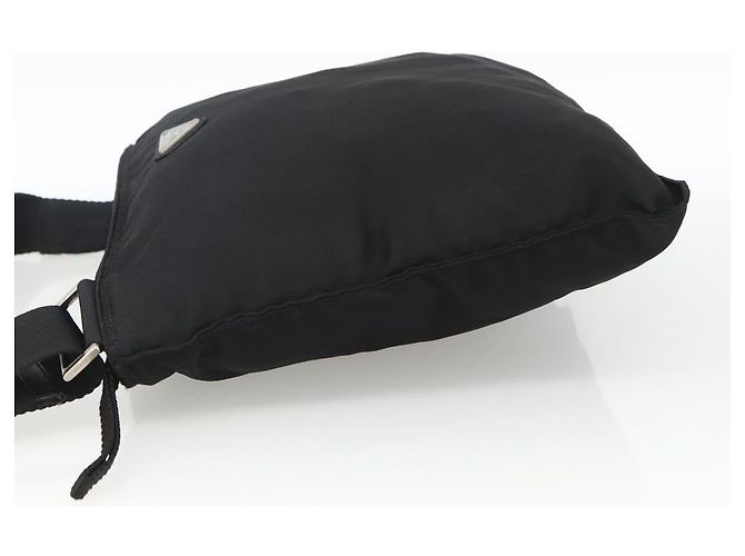 Borsa a Spalla PRADA in Nylon Nero Argento Autentica BSZ154 - vista 3