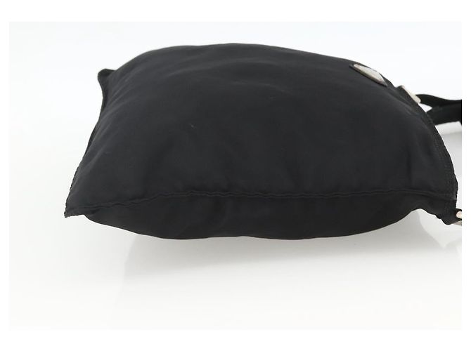 Borsa a Spalla PRADA in Nylon Nero Argento Autentica BSZ154 - vista 4