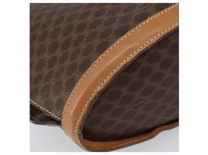 Céline Borsa tote in tela Macadam CELINE in pelle PVC marrone oro Auth 170072 D'oro - vista 11