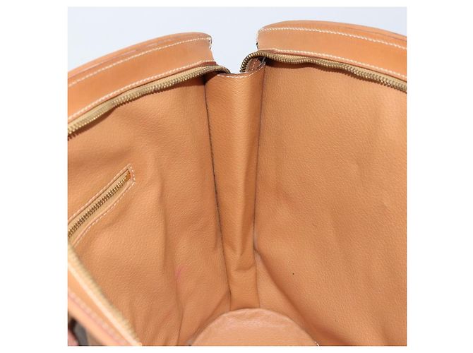 Céline Borsa tote in tela Macadam CELINE in pelle PVC marrone oro Auth 170072 D'oro - vista 18