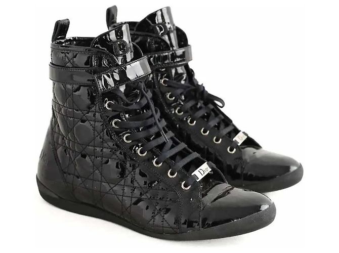 Cannage Dior Schwarze Schnürschuhe - Ansicht 3