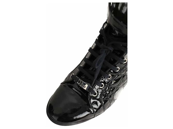Cannage Dior Schwarze Schnürschuhe - Ansicht 4