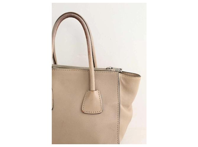 Prada Bolsa tote bege - vista 6