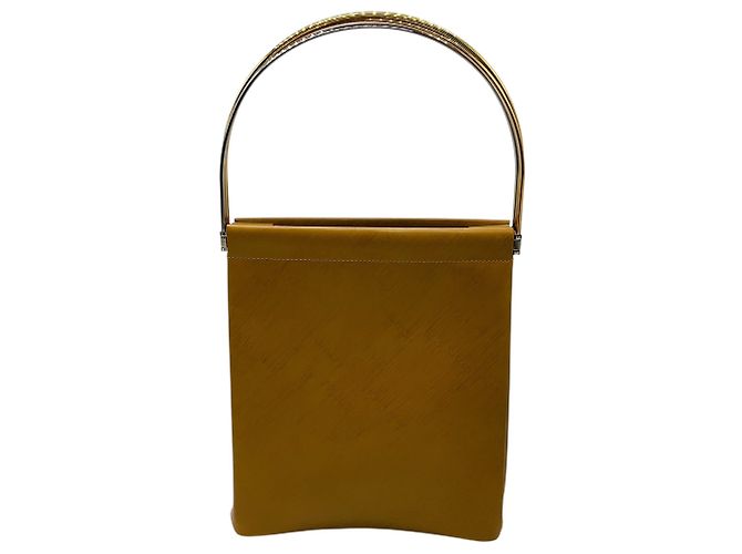 Borsa a mano in pelle di vitello tan Trinity di Cartier Cammello - vista 3